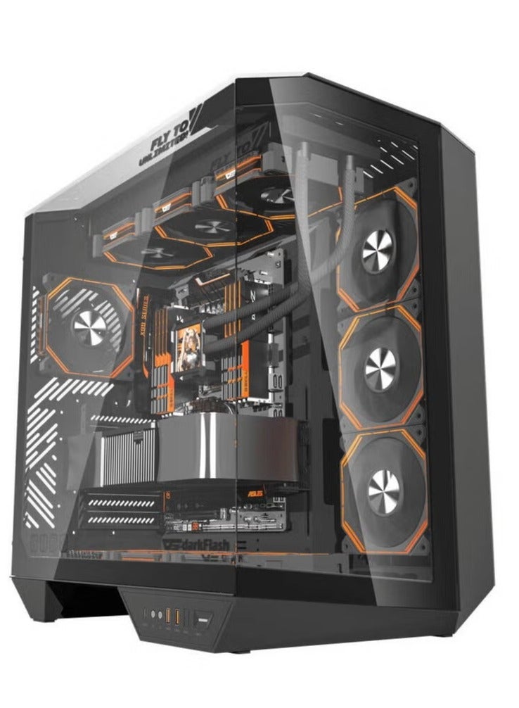 Beast Core i7-14700K - RTX 5070 Gaming PC - High-End 8K Video Rendering - Intel Core i7-14700K Processor, 20 Cores & 28 Threads, Nvidia GeForce RTX 5070 12GB Graphics Card, 32GB DDR5 6000MHz Ram, 1TB NVMe Gen4 SSD, 360mm Liquid Cooler, 850W 80 Plus Gold Power Supply, Windows 11 Pro, Wi-Fi Ready Black